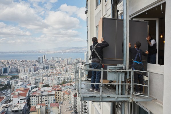Yüksek kat asansörlü taşıma